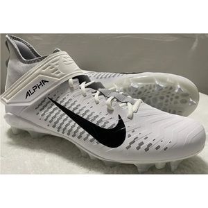 Nike Alpha Menace Pro 2 Mid White Football Cleats BV3951-100 Mens Size 14 Wide